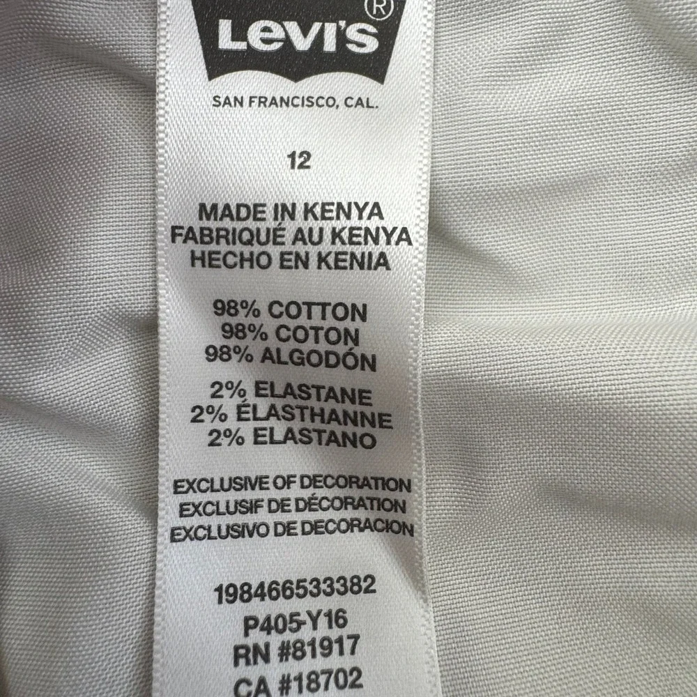 Levis Boys‎ 511 Slim Fit Stretch Adjustable Twill Pants Harvest Gold Khaki Sz 12